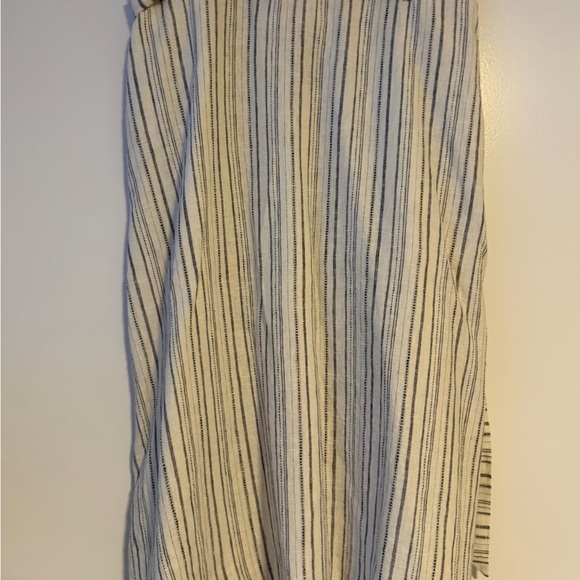 RW&CO. Cream and Black Striped A-Line Skirt - Picture 8 of 13